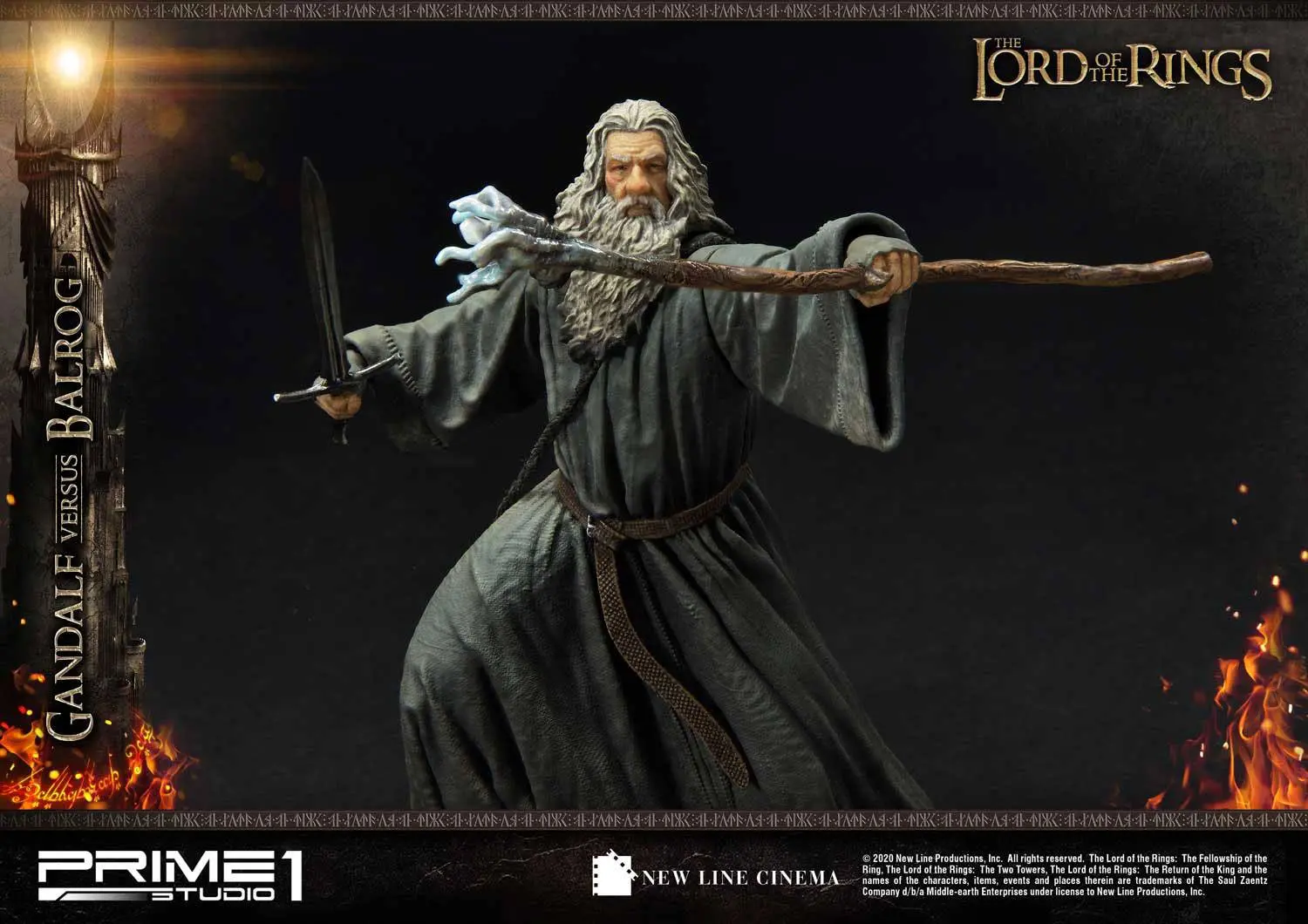 Lord of the Rings Gandalf Vs. Balrog szobor figura 79 cm termékfotó
