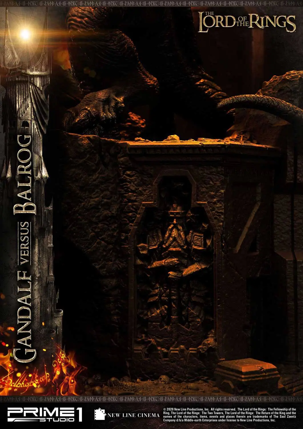 Lord of the Rings Gandalf Vs. Balrog szobor figura 79 cm termékfotó