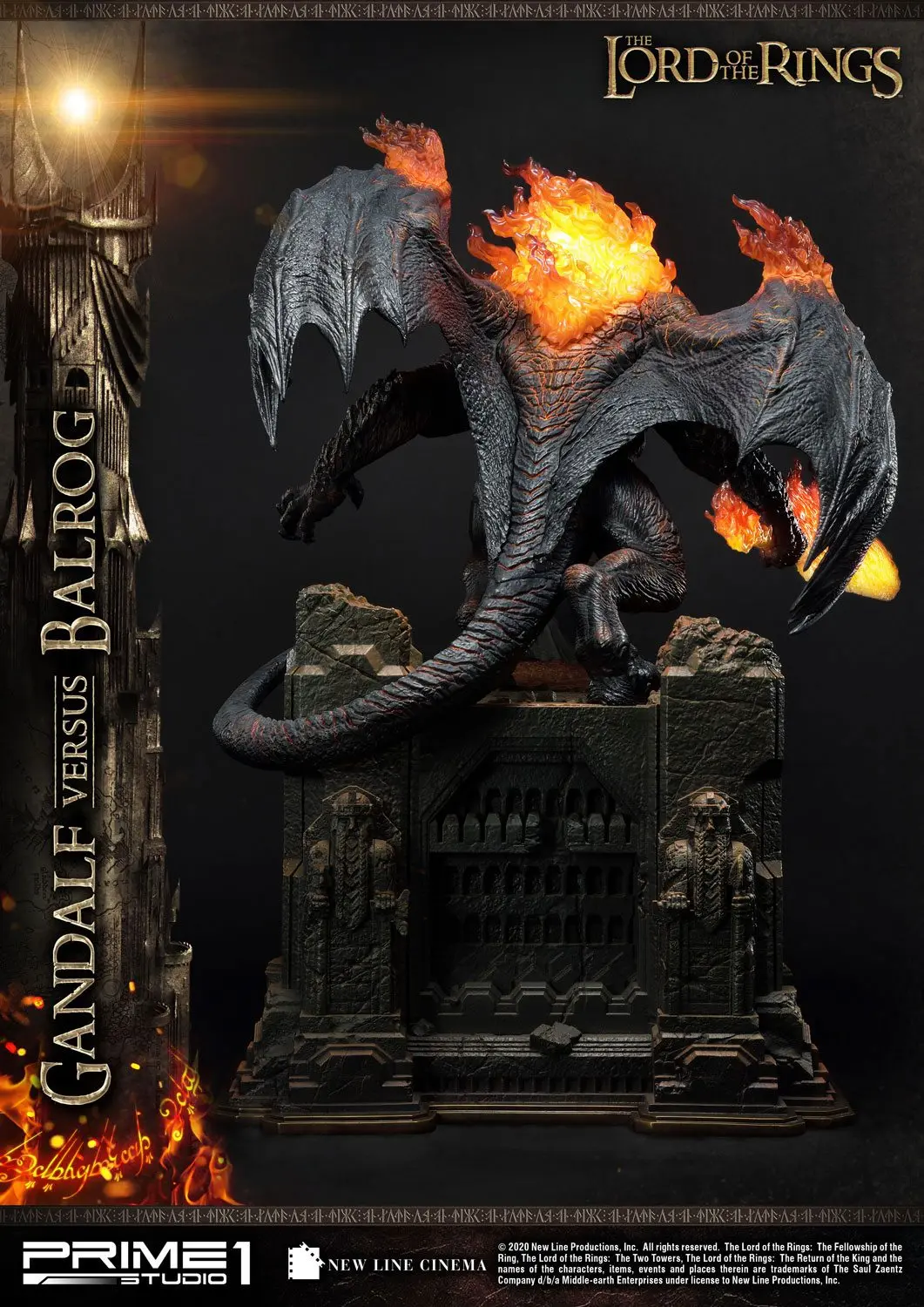 Lord of the Rings Gandalf Vs. Balrog szobor figura 79 cm termékfotó