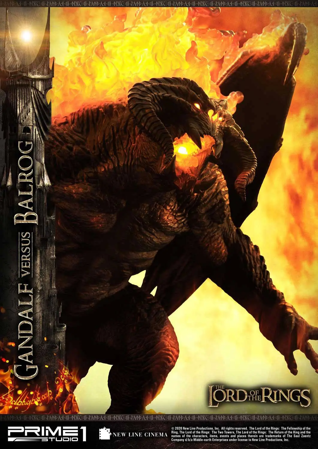 Lord of the Rings Gandalf Vs. Balrog szobor figura 79 cm termékfotó