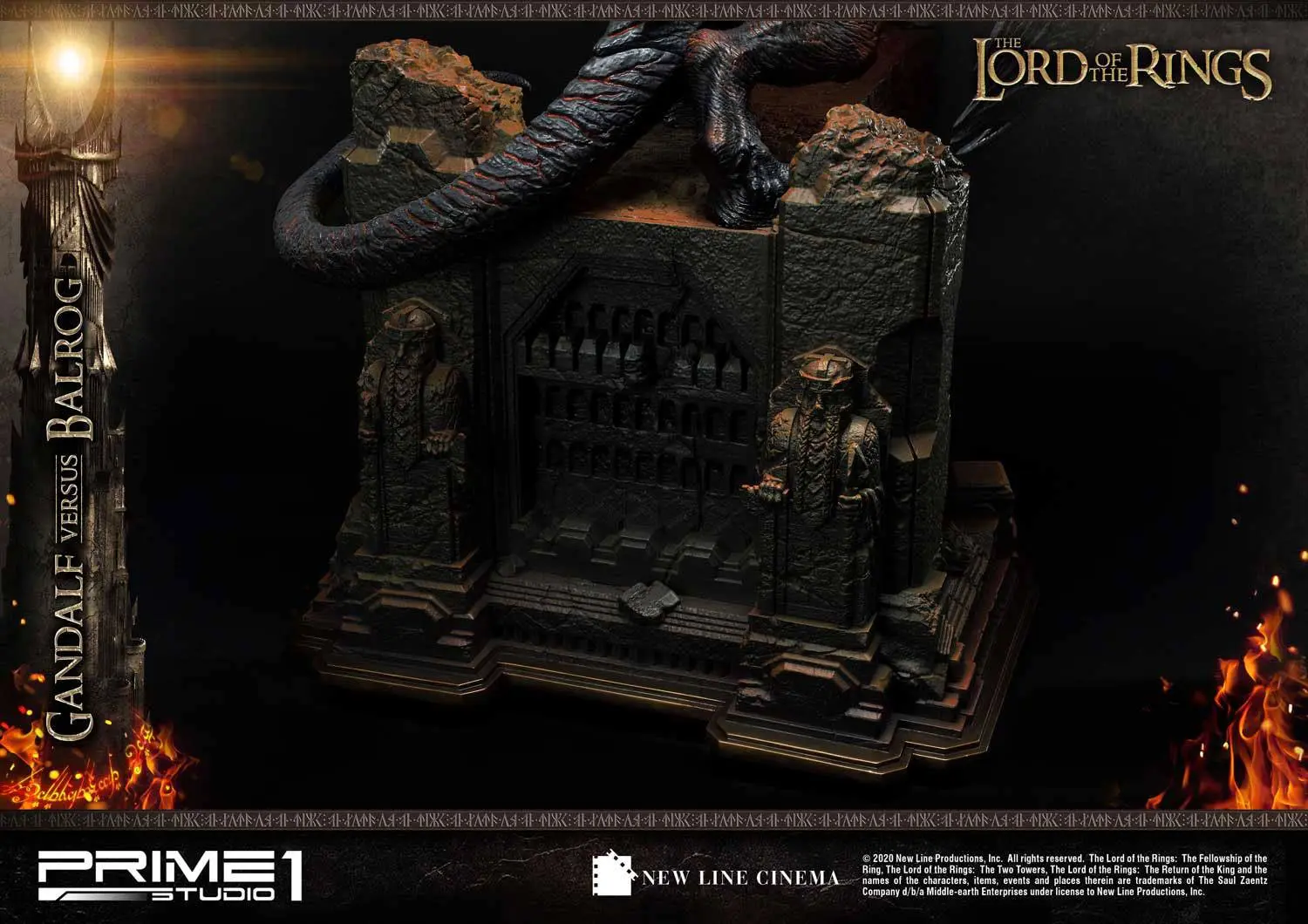 Lord of the Rings Gandalf Vs. Balrog szobor figura 79 cm termékfotó