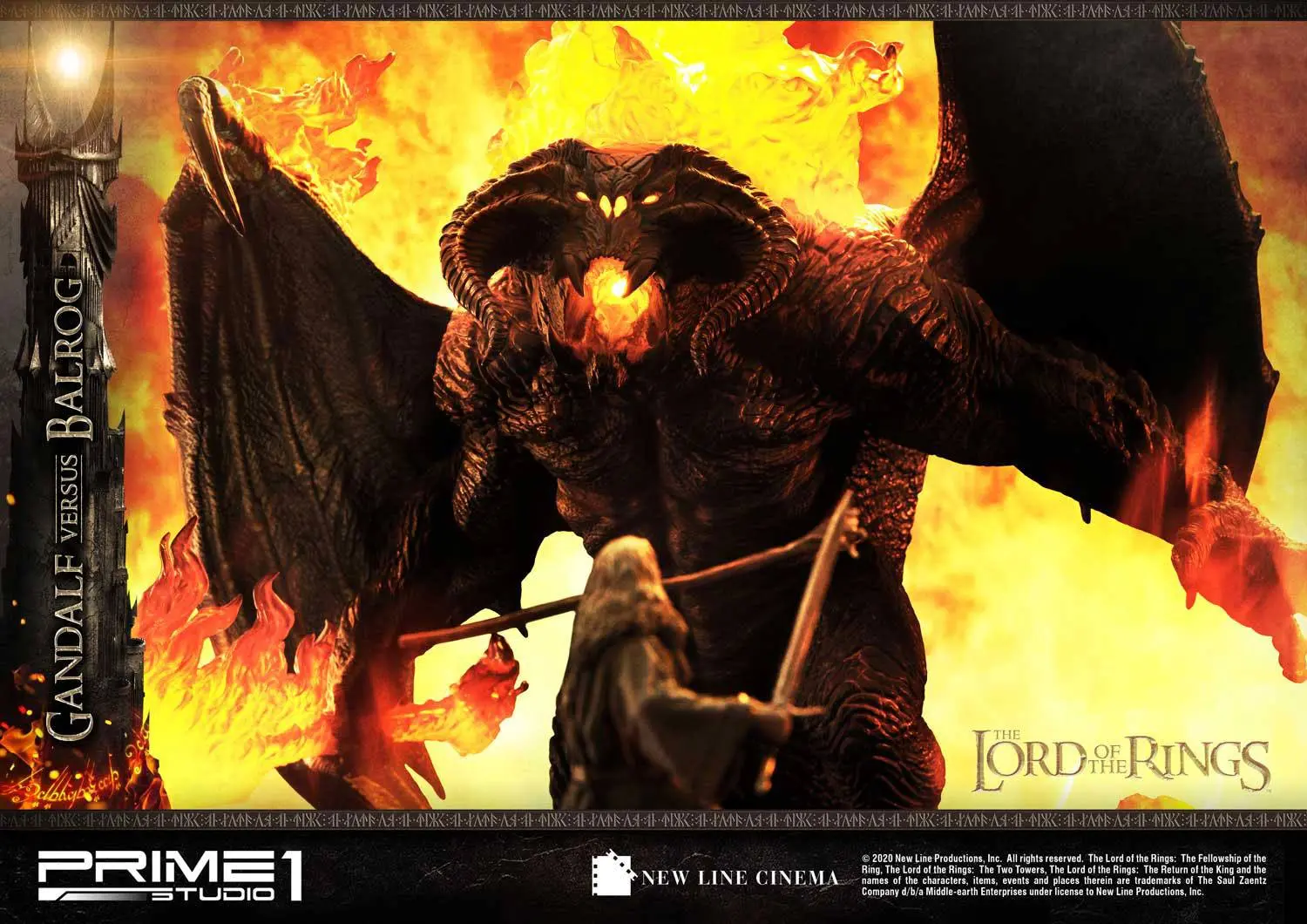 Lord of the Rings Gandalf Vs. Balrog szobor figura 79 cm termékfotó