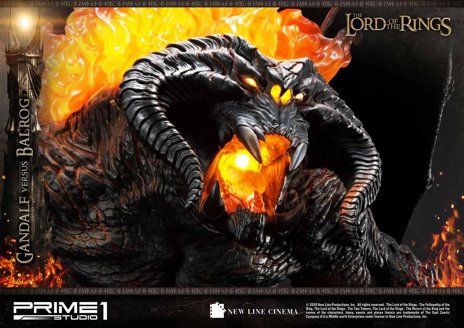 Lord of the Rings Gandalf Vs. Balrog szobor figura 79 cm termékfotó