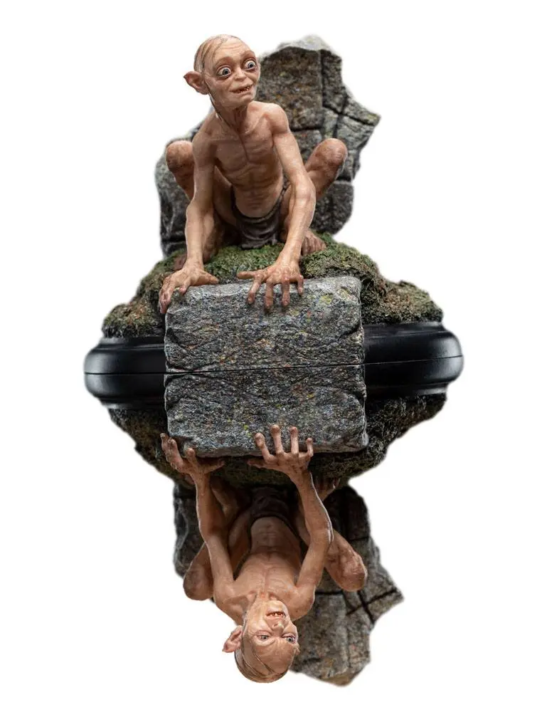 Lord of the Rings Mini Gollum &amp; Sméagol in Ithilien szobor figura 11 cm termékfotó