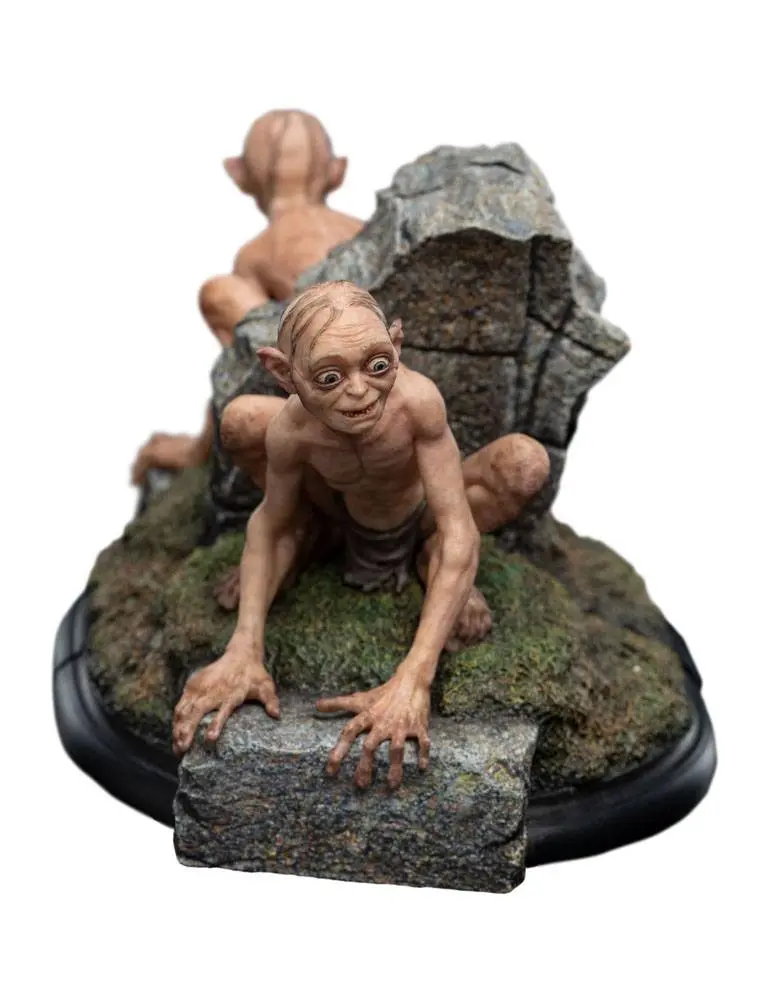 Lord of the Rings Mini Gollum &amp; Sméagol in Ithilien szobor figura 11 cm termékfotó