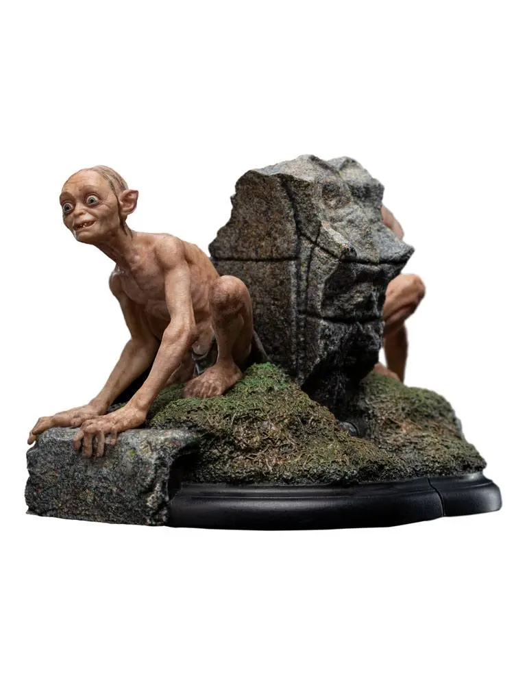 Lord of the Rings Mini Gollum &amp; Sméagol in Ithilien szobor figura 11 cm termékfotó