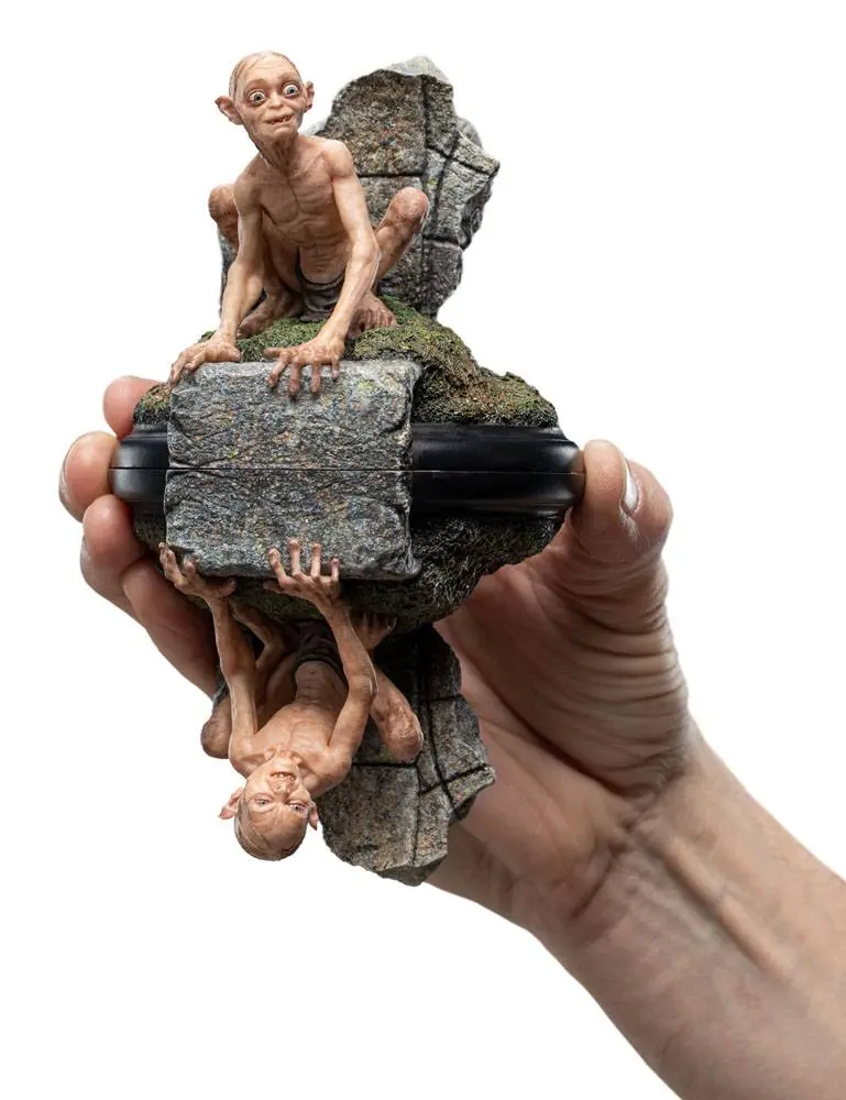 Lord of the Rings Mini Gollum &amp; Sméagol in Ithilien szobor figura 11 cm termékfotó