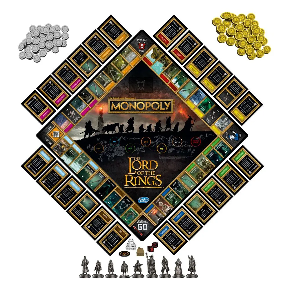 Lord of the Rings Monopoly Angol nyelvű társasjáték termékfotó