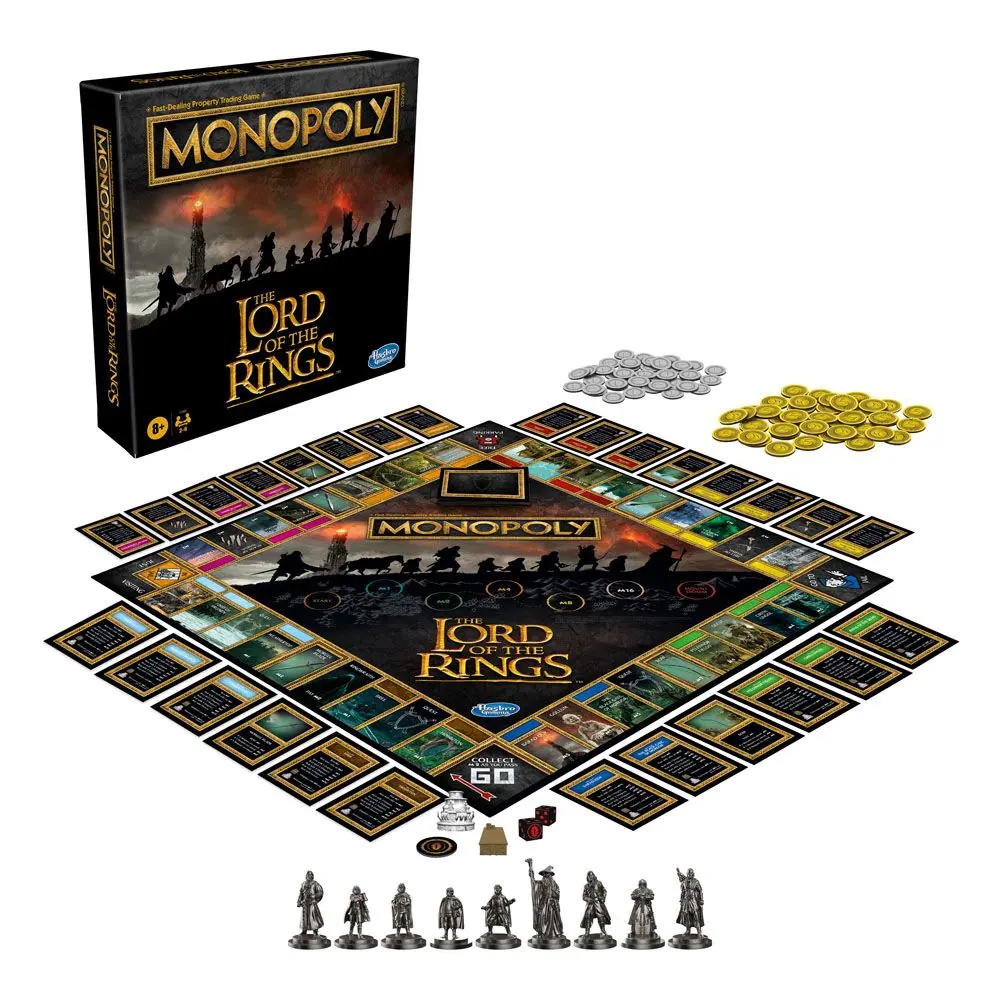 Lord of the Rings Monopoly Angol nyelvű társasjáték termékfotó