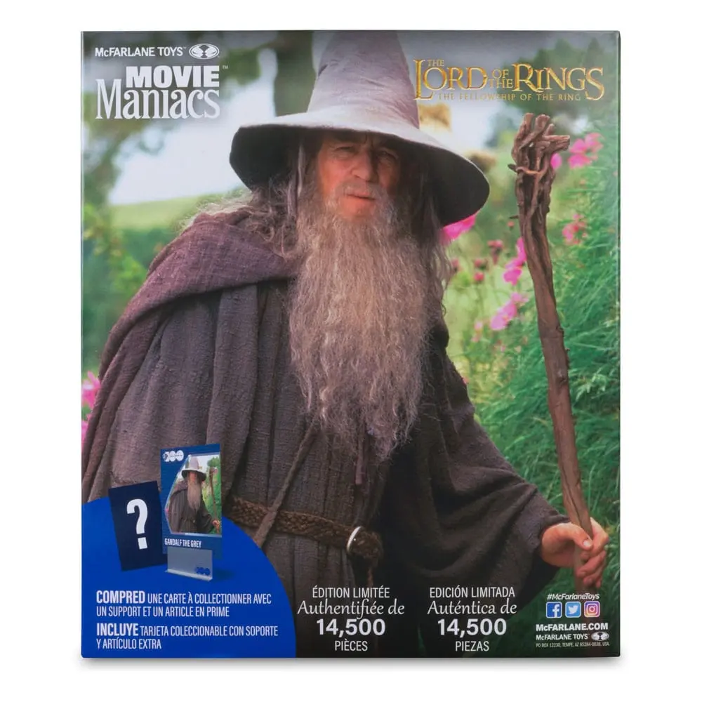 Lord of the Rings Movie Maniacs Gandalf akciófigura 18 cm termékfotó