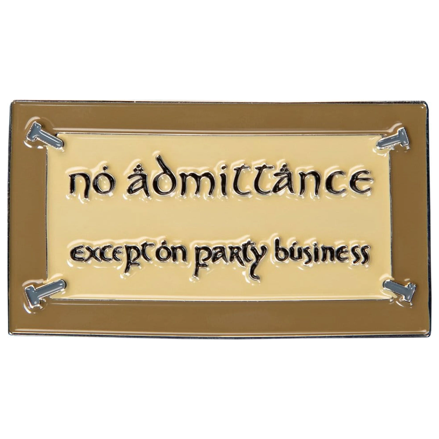 Lord of the Rings No Admittance (Enamel) hűtőmágnes 7 cm  termékfotó