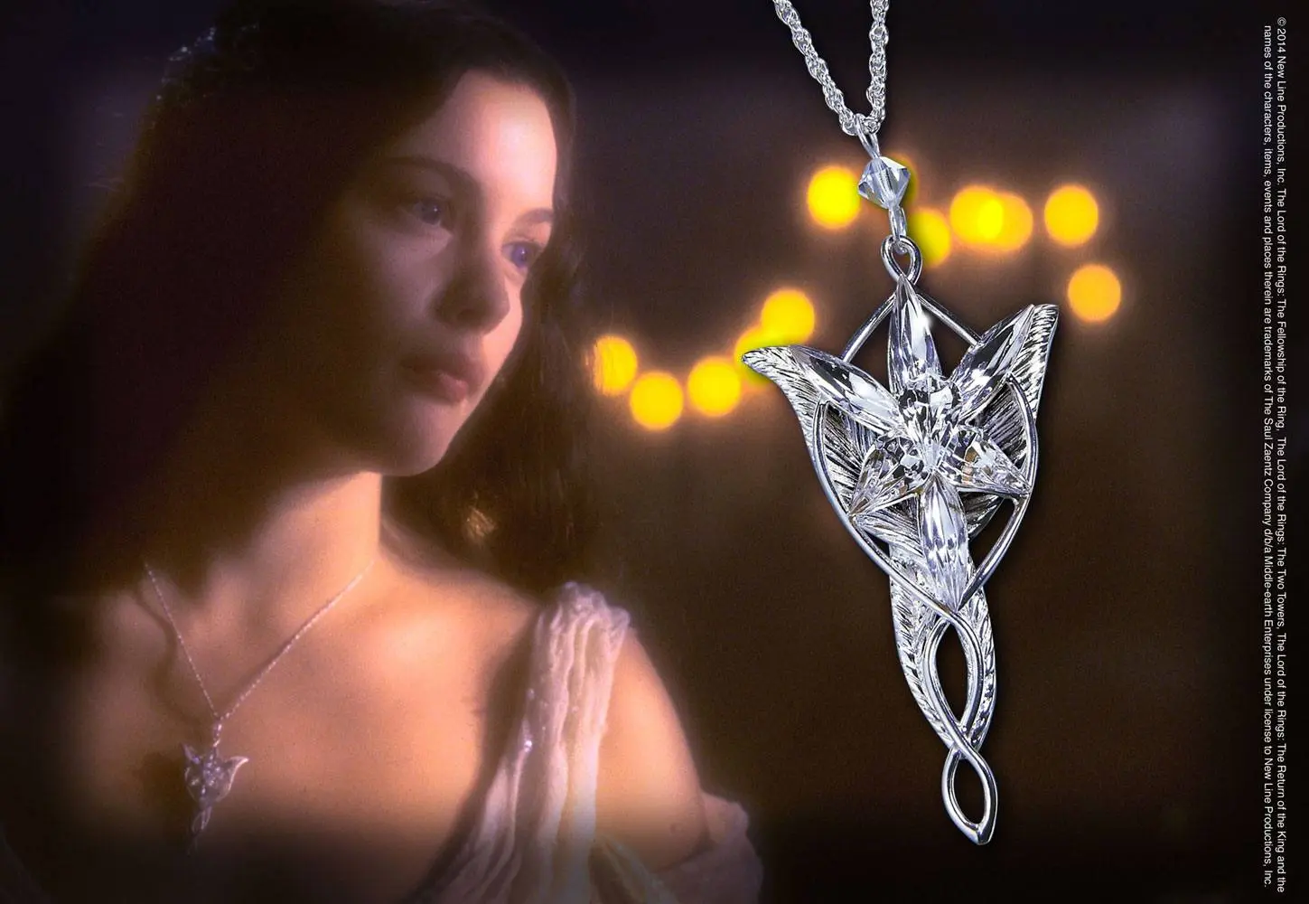Lord of the Rings Pendant Arwen´s Evenstar medál (Sterling Ezüst) termékfotó