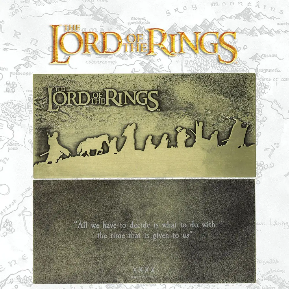 Der Herr der Ringe Me­tall­schild The Fellowship Limited Edition termékfotó