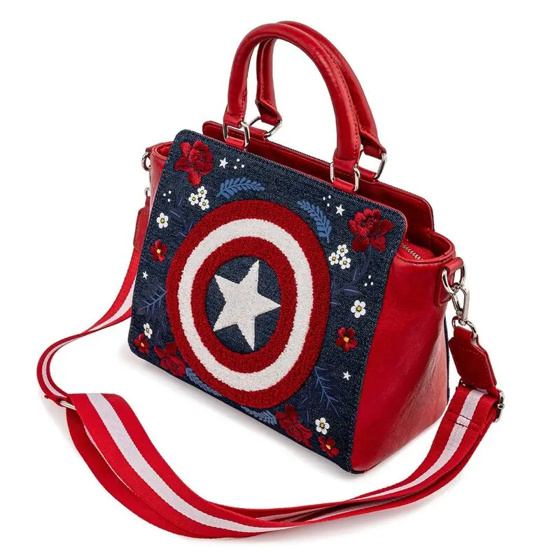 Loungefly Captain America 80th Floral Shield 80th táska termékfotó