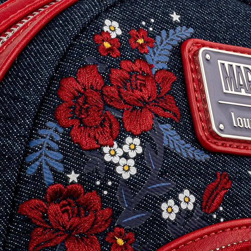 Loungefly Captain America 80th Floral Shield 80th táska hátizsák 26cm termékfotó
