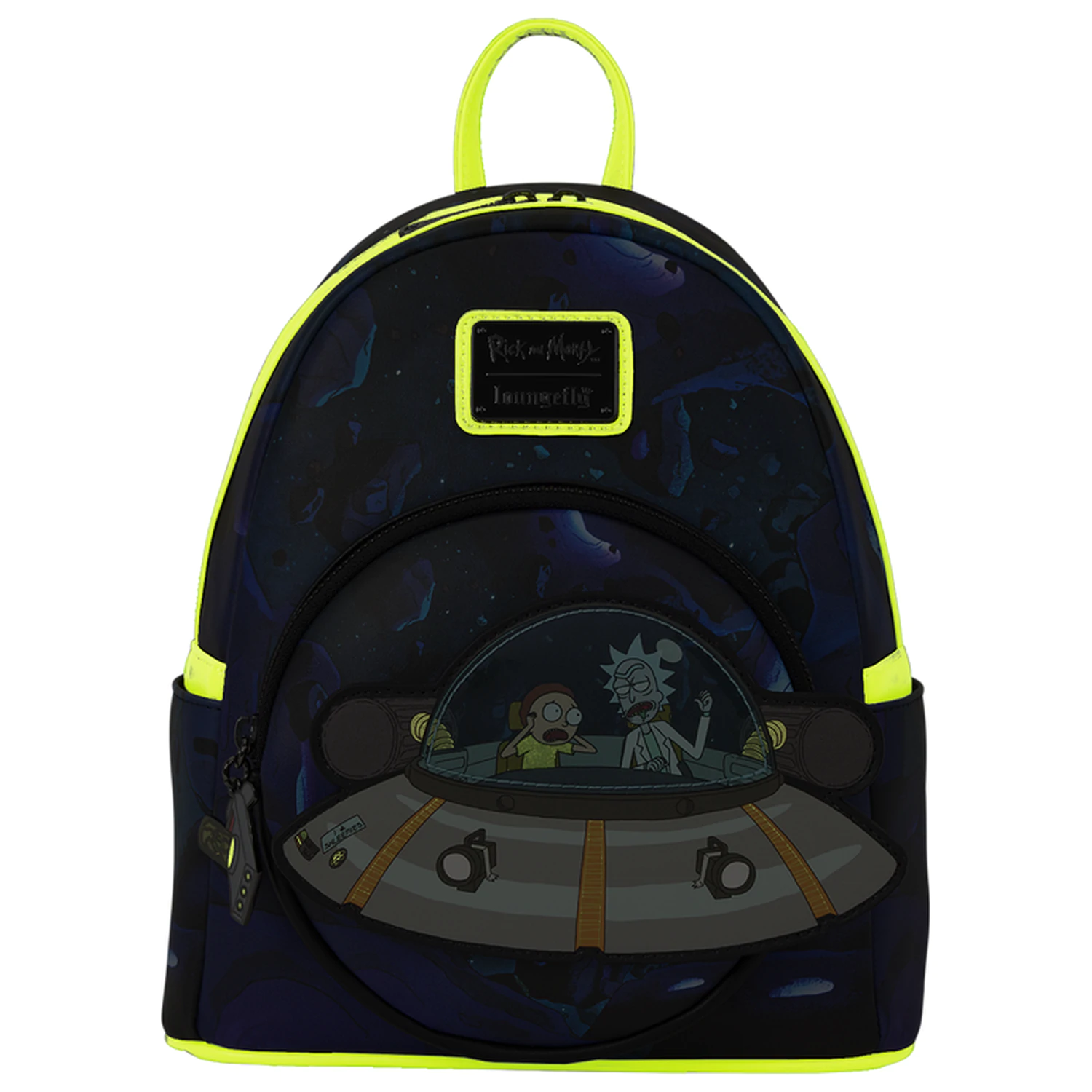 Loungefly Cartoon Network Rick and Morty Space Cruiser Loungefly táska hátizsák 26cm termékfotó