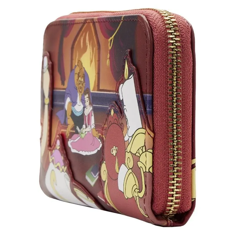 Loungefly Disney Beauty and the Beast Fireplace Scene pénztárca termékfotó