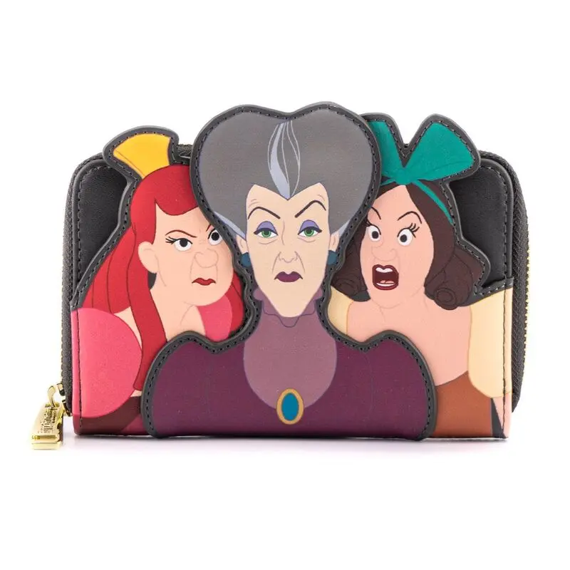 Loungefly Disney Cinderella Evil Stepmother and Stepsisters Villains pénztárca termékfotó