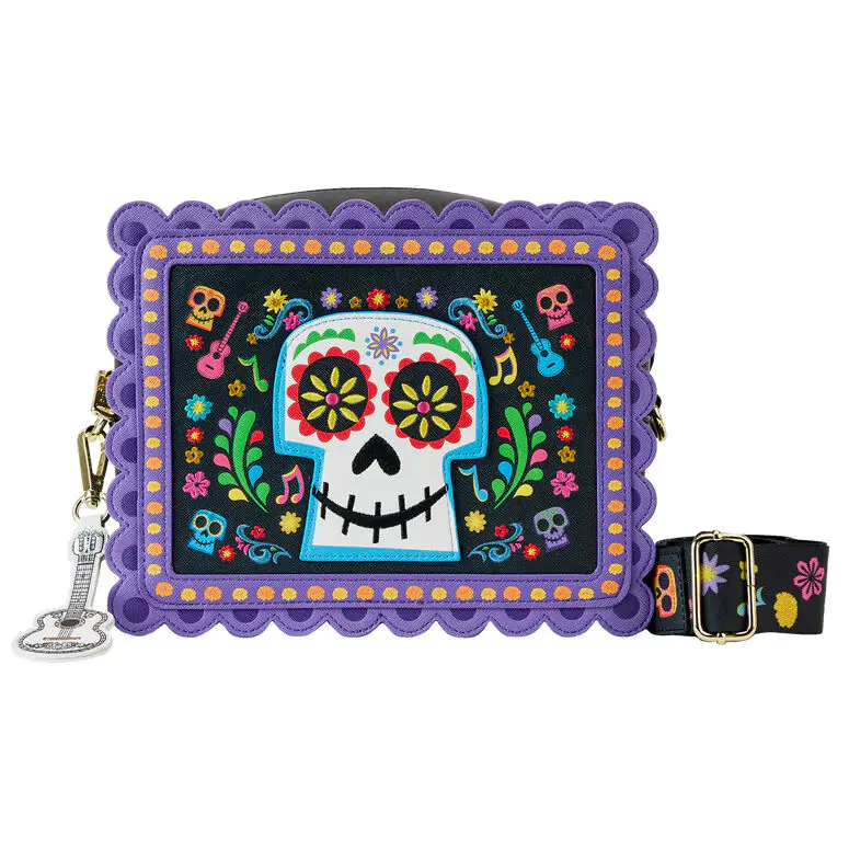 Loungefly Disney Coco Miguel Calavera Floral Skull keresztpántos táska termékfotó