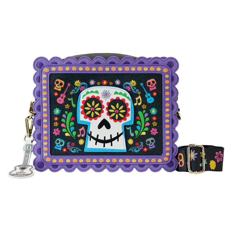 Loungefly Disney Coco Miguel Calavera Floral Skull keresztpántos táska termékfotó