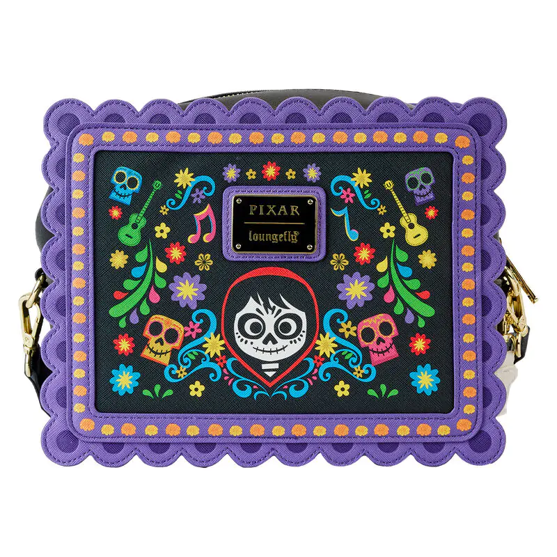 Loungefly Disney Coco Miguel Calavera Floral Skull keresztpántos táska termékfotó