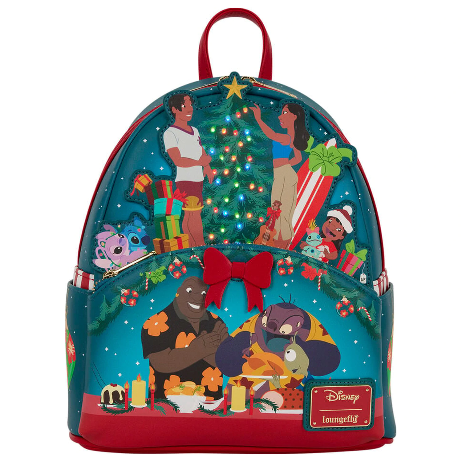 Loungefly Disney Lilo & Stitch Holiday Stitch táska hátizsák 26cm termékfotó