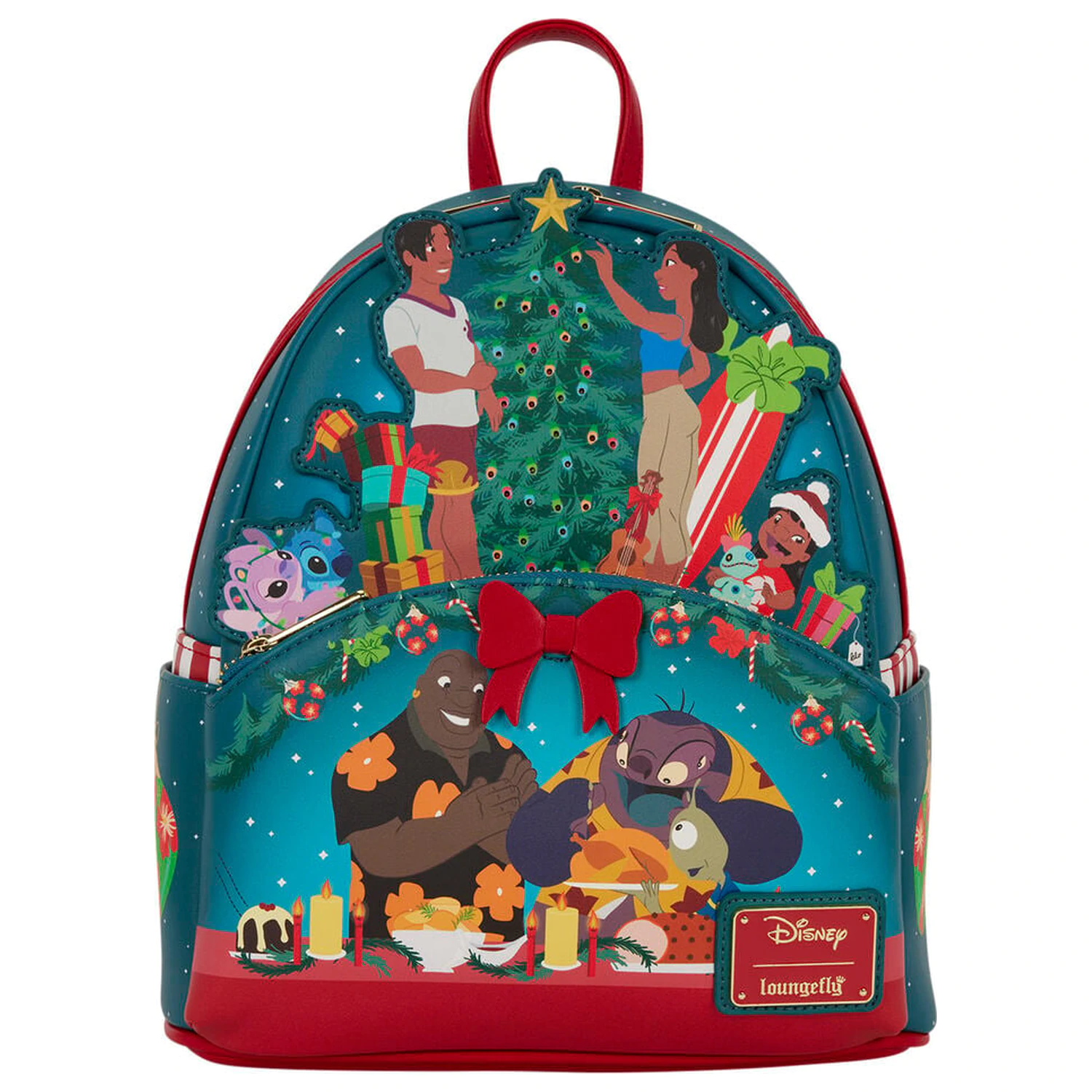 Loungefly Disney Lilo & Stitch Holiday Stitch táska hátizsák 26cm termékfotó