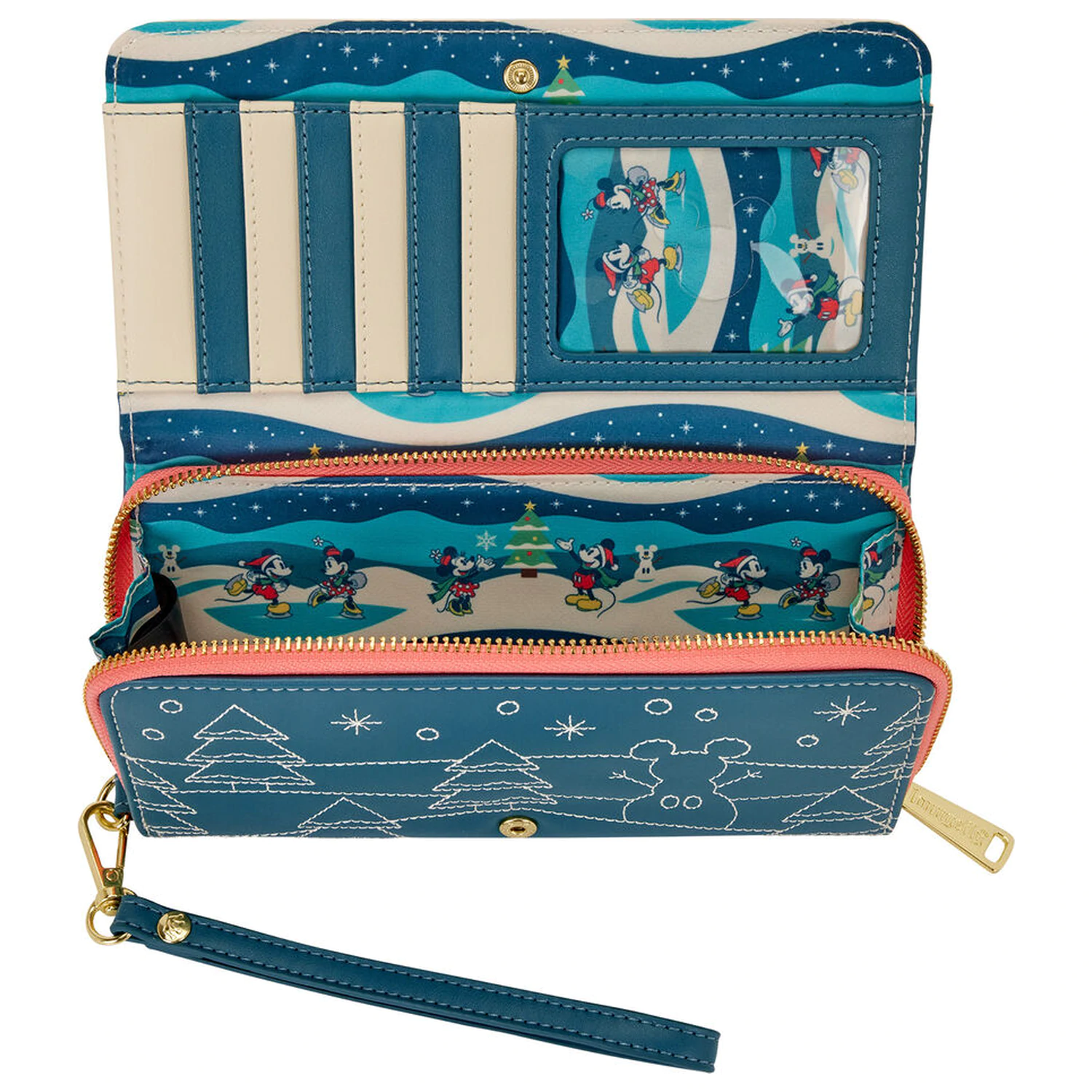 Loungefly Disney Mickey & Minnie Holiday pénztárca termékfotó