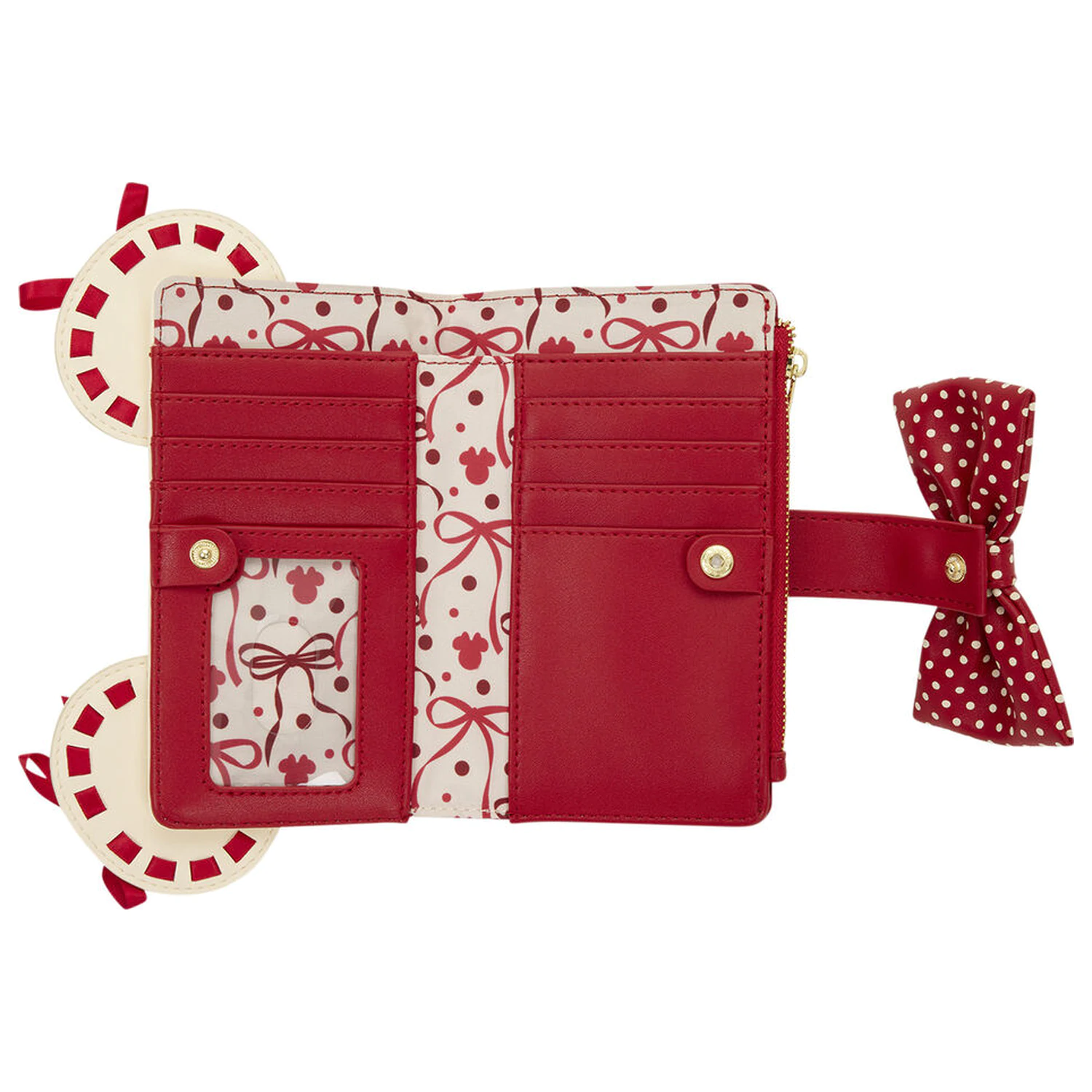 Loungefly Disney Minnie Mouse Rocks the Dots Coquette pénztárca termékfotó