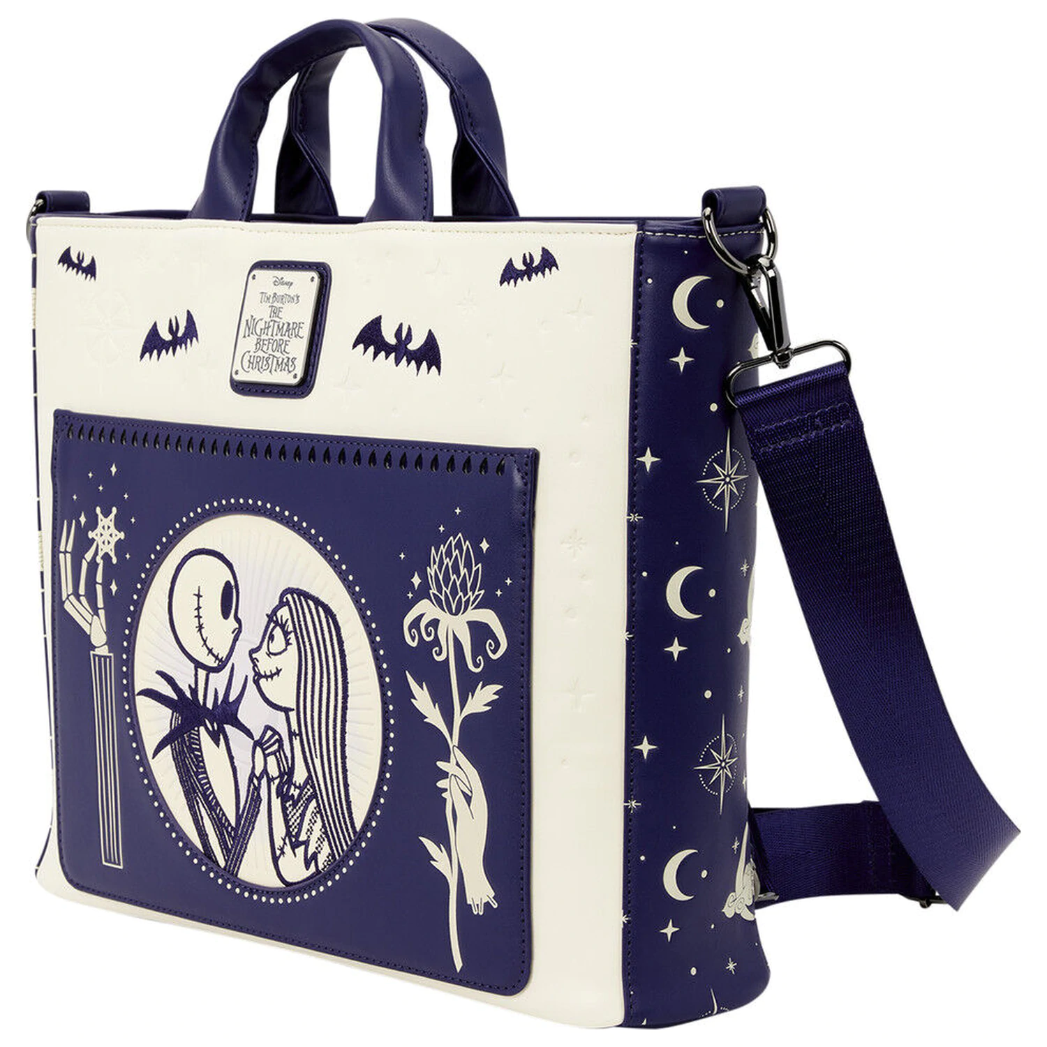 Loungefly Disney Nightmare Before Christmas Jack Skellington & Sally Night táska  termékfotó