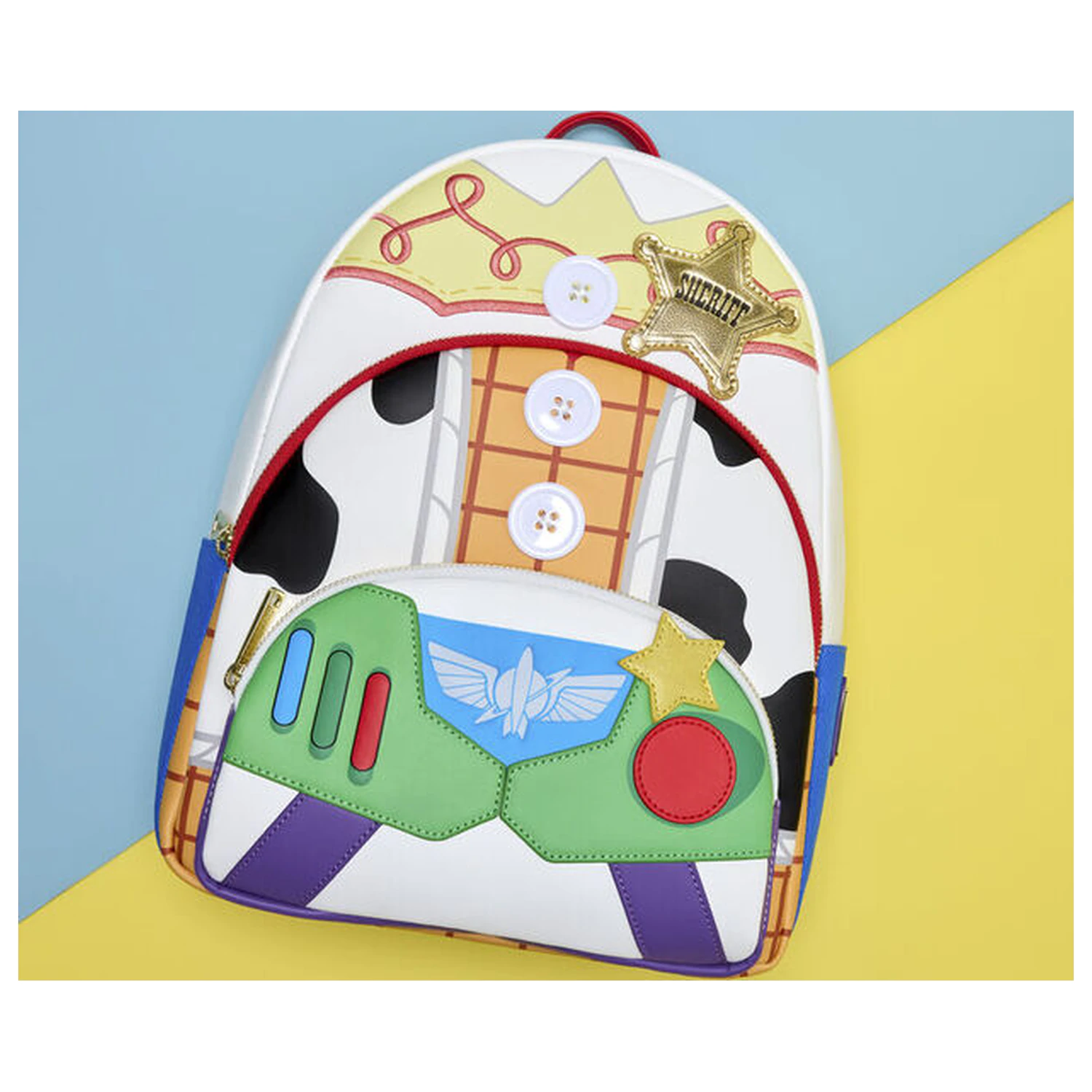 Loungefly Disney Pixar Toy Story 5 Jessie, Woody & Buzz Lightyear táska hátizsák 31cm termékfotó