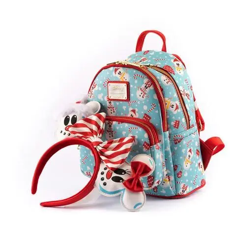 Loungefly Disney Snowman Mickey Minnie táska hátizsák + hajpánt csomag 26cm termékfotó