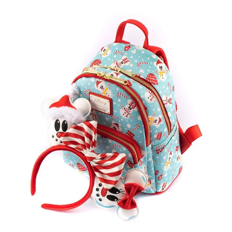 Loungefly Disney Snowman Mickey Minnie táska hátizsák + hajpánt csomag 26cm termékfotó