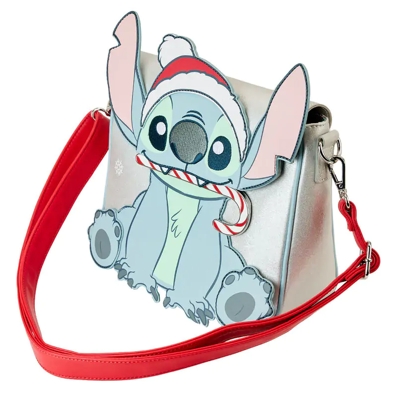 Loungefly Disney Stitch Holiday glitter keresztpántos táska termékfotó