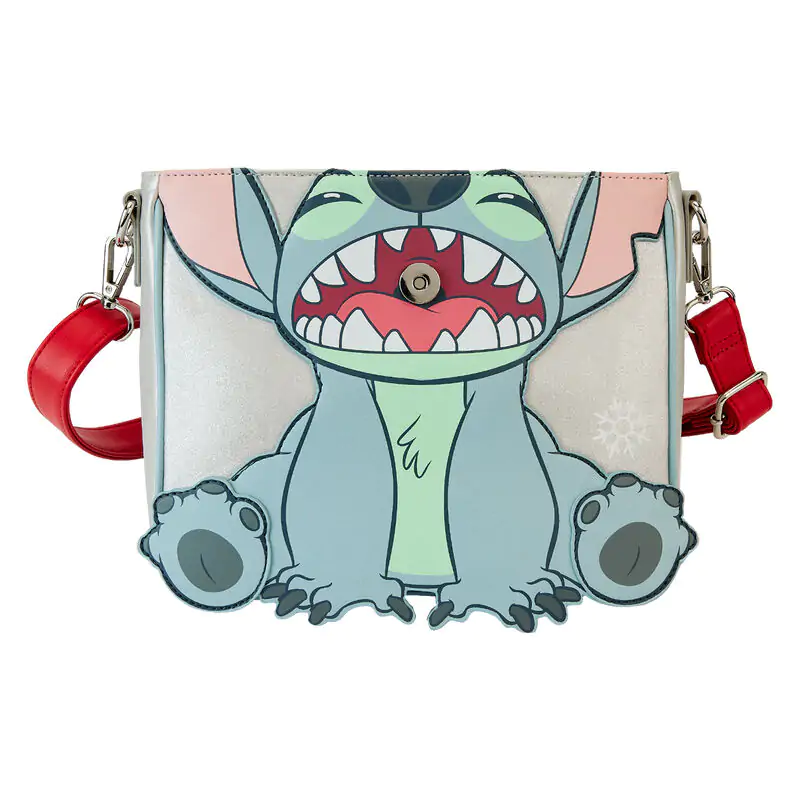 Loungefly Disney Stitch Holiday glitter keresztpántos táska termékfotó