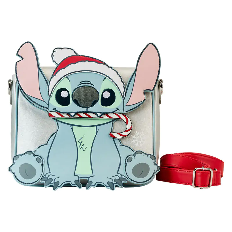 Loungefly Disney Stitch Holiday glitter keresztpántos táska termékfotó