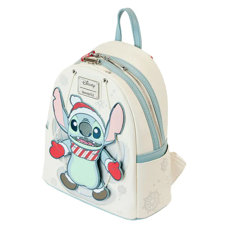 Loungefly Disney Stitch Holiday Snow Angel glitter táska hátizsák 26cm termékfotó