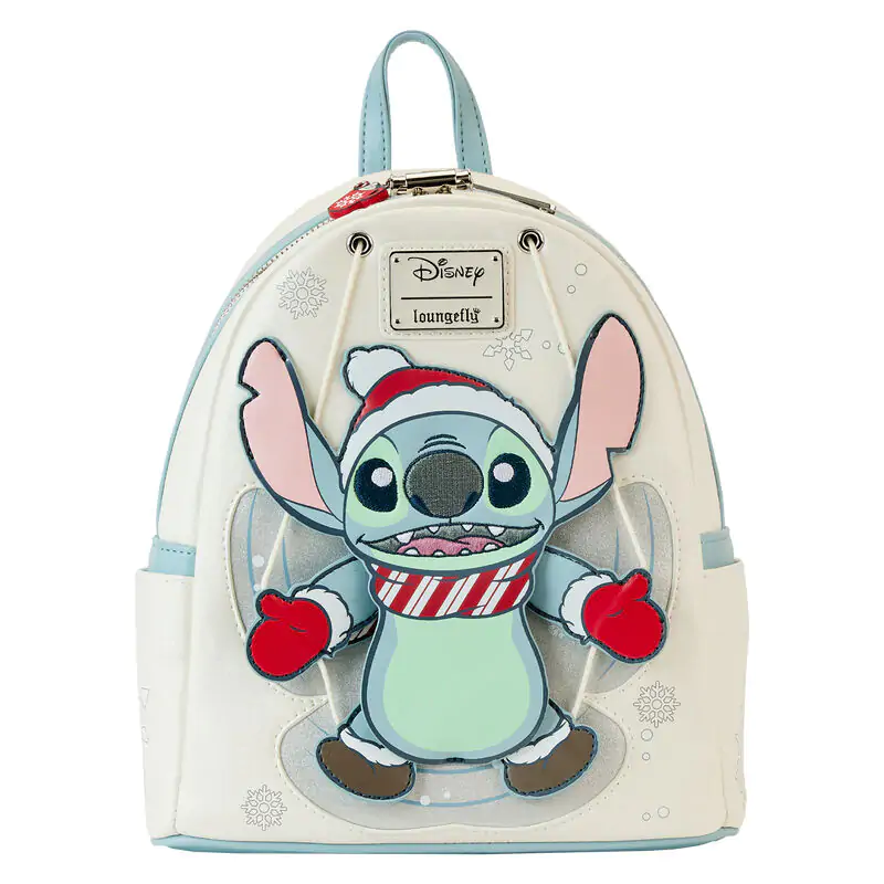Loungefly Disney Stitch Holiday Snow Angel glitter táska hátizsák 26cm termékfotó