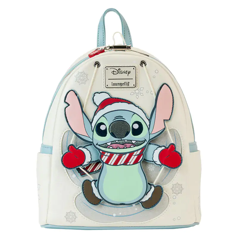 Loungefly Disney Stitch Holiday Snow Angel glitter táska hátizsák 26cm termékfotó