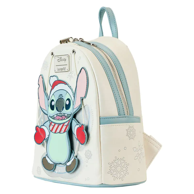 Loungefly Disney Stitch Holiday Snow Angel glitter táska hátizsák 26cm termékfotó