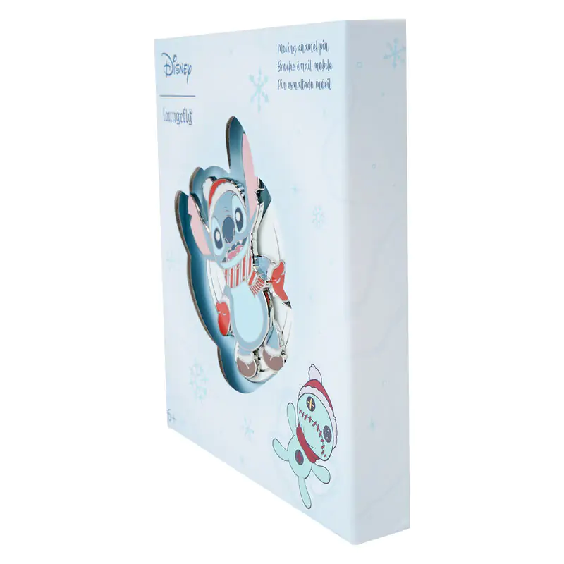 Loungefly Disney Stitch Holiday Snow Angel kitűző termékfotó