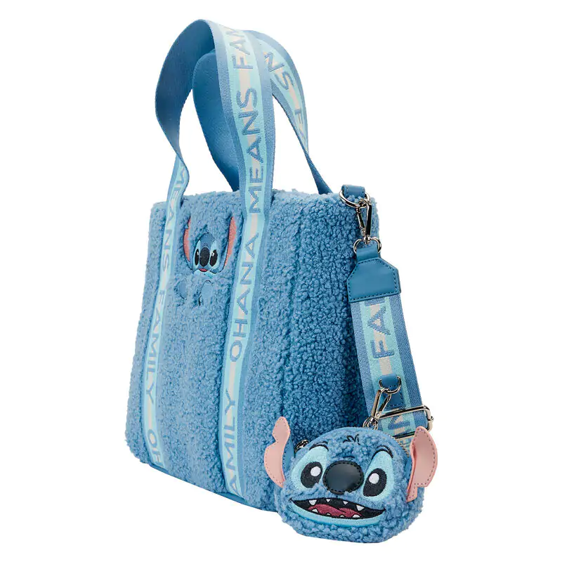 Loungefly Disney Stitch plüss bevásárló táska és pénztárca termékfotó