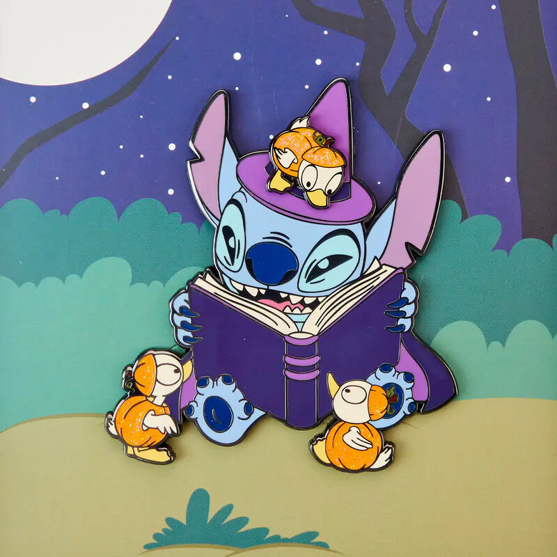 Loungefly Disney Stitch Spooky Stories Halloween kitűző termékfotó
