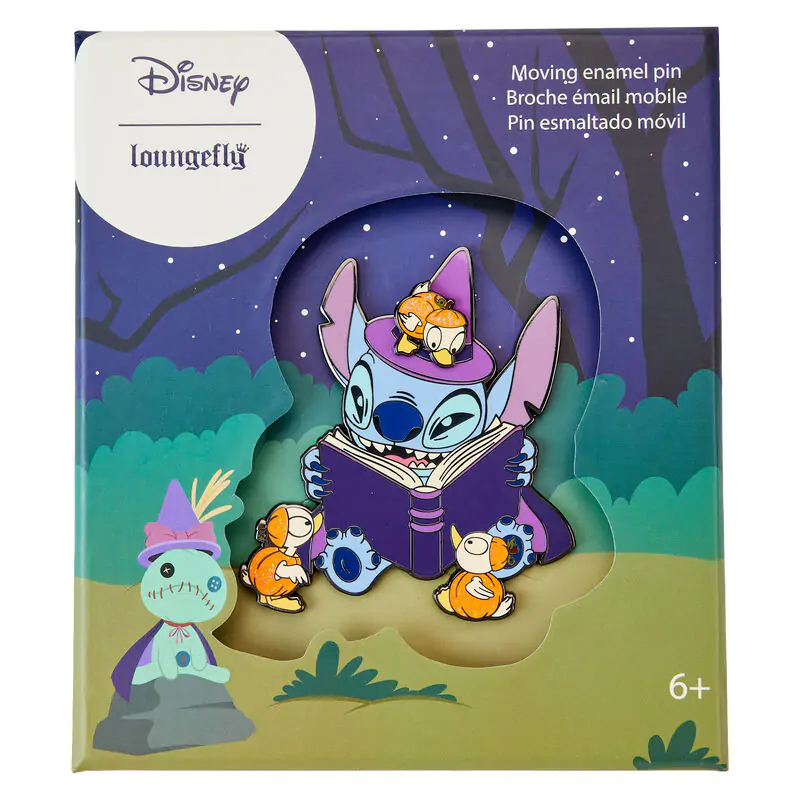 Loungefly Disney Stitch Spooky Stories Halloween kitűző termékfotó