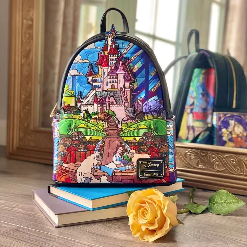 Loungefly Disney Szépség és a Szörnyeteg Castle táska hátizsák 26cm termékfotó