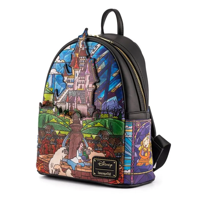Loungefly Disney Szépség és a Szörnyeteg Castle táska hátizsák 26cm termékfotó