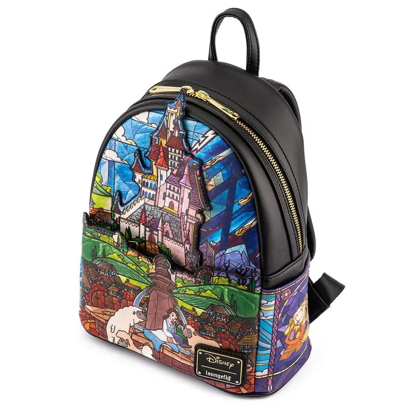 Loungefly Disney Szépség és a Szörnyeteg Castle táska hátizsák 26cm termékfotó