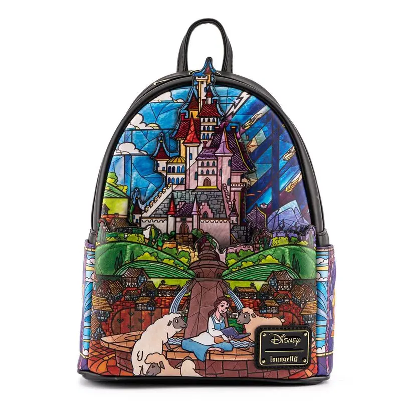 Loungefly Disney Szépség és a Szörnyeteg Castle táska hátizsák 26cm termékfotó