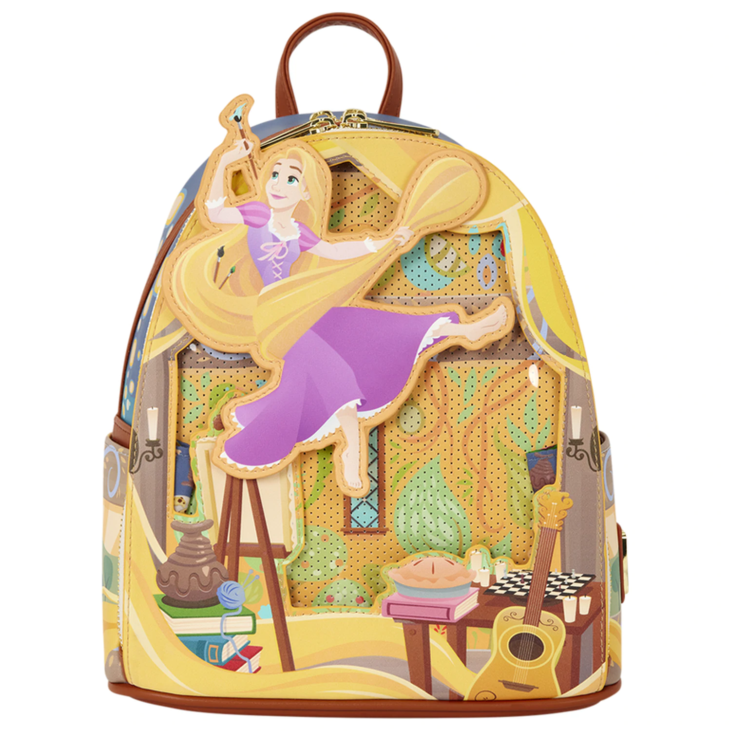 Loungefly Disney Tangled Aranyhaj Glow Pin Trader táska hátizsák 26cm termékfotó