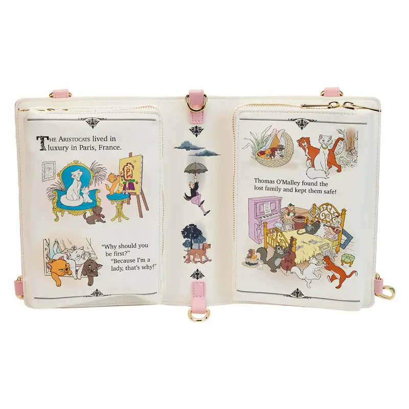 Loungefly Disney The Aristocats Classic Book állítható keresztpántos táska termékfotó